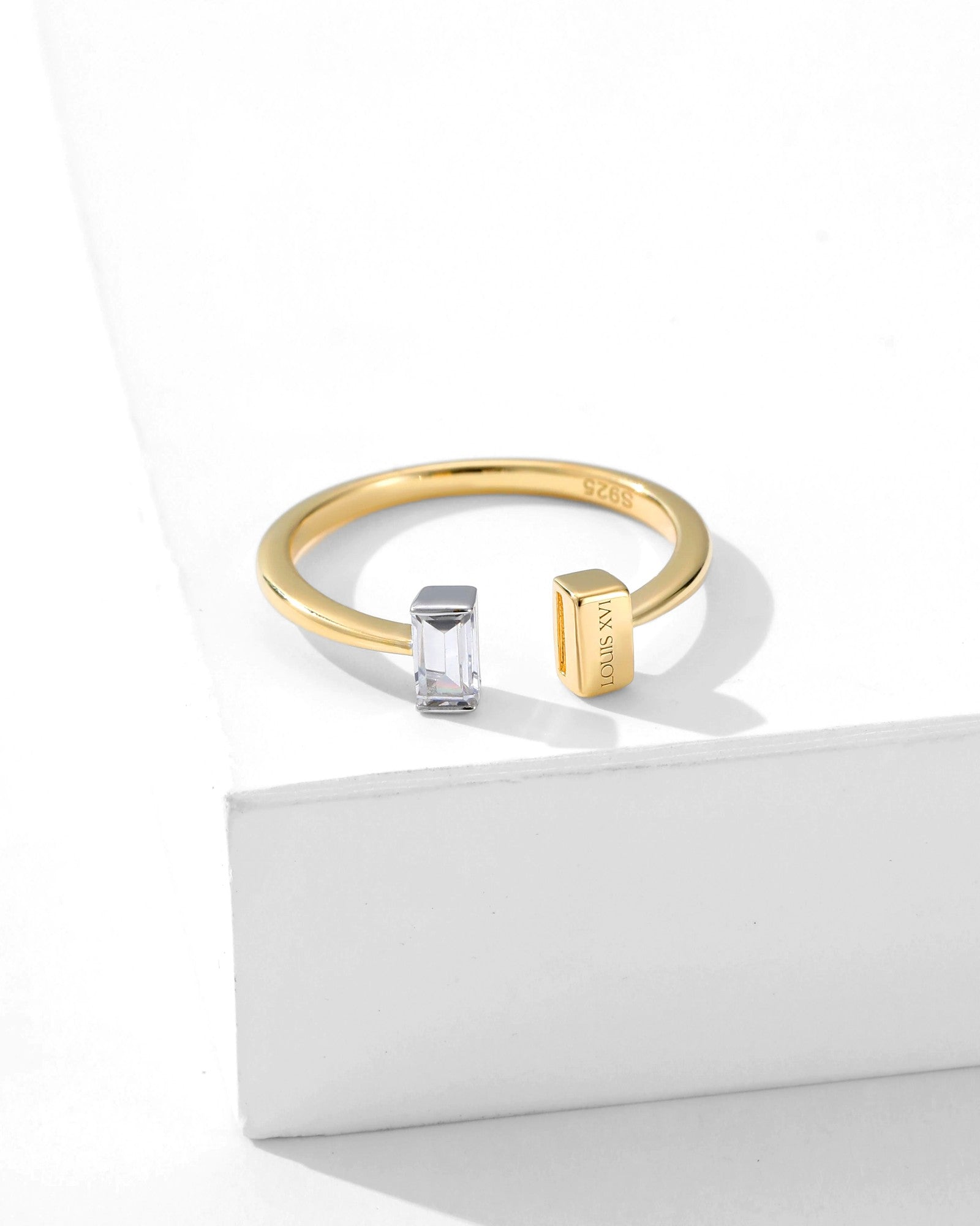 Bicolore Baguette Ring - 8214000