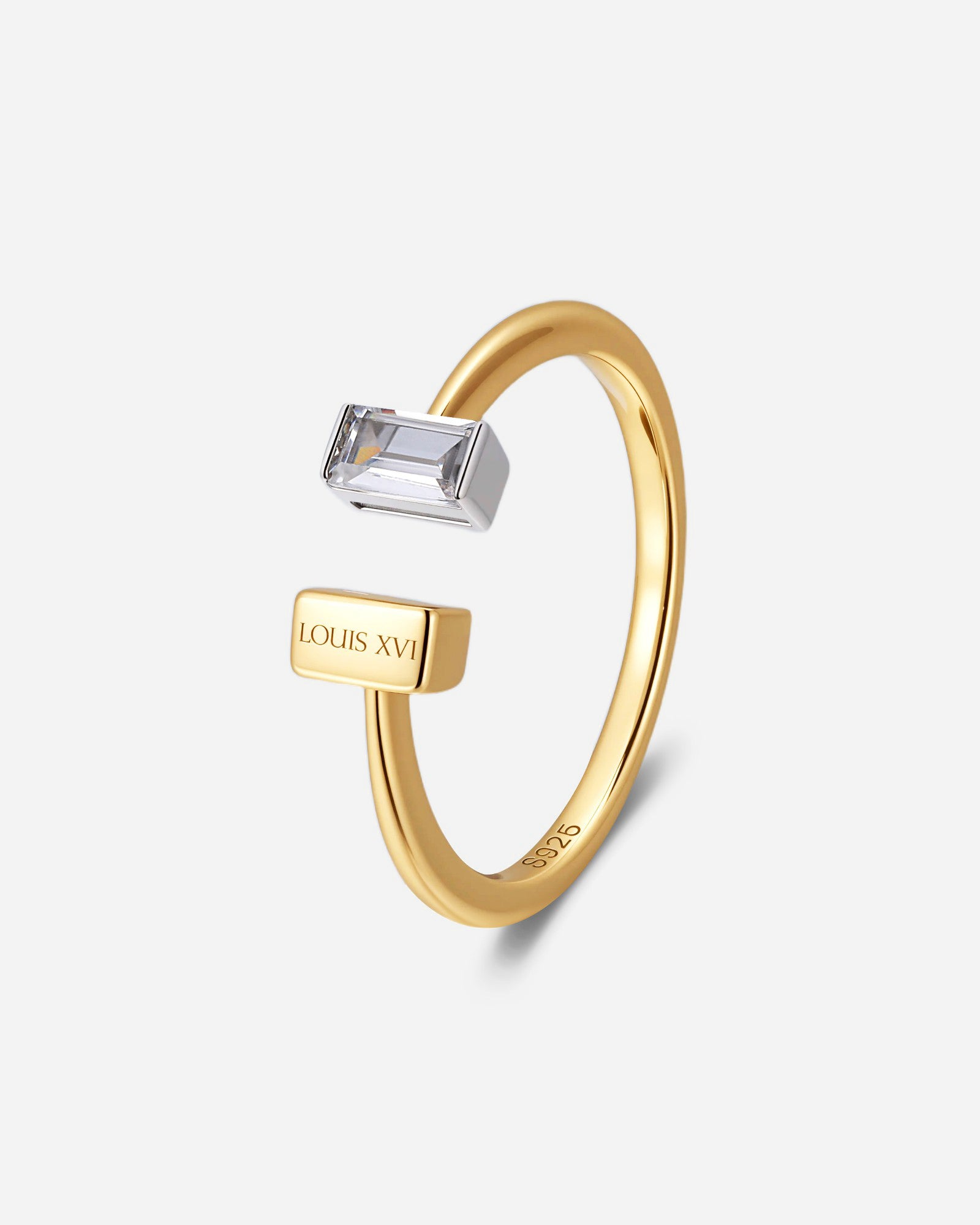 Bicolore Baguette Ring - 8214000