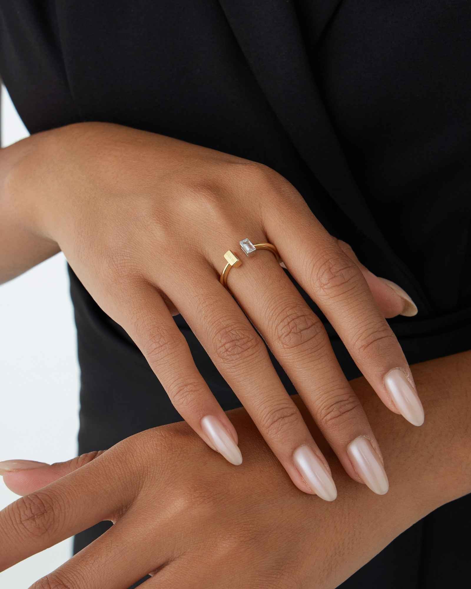 Bicolore Baguette Ring - 8214000