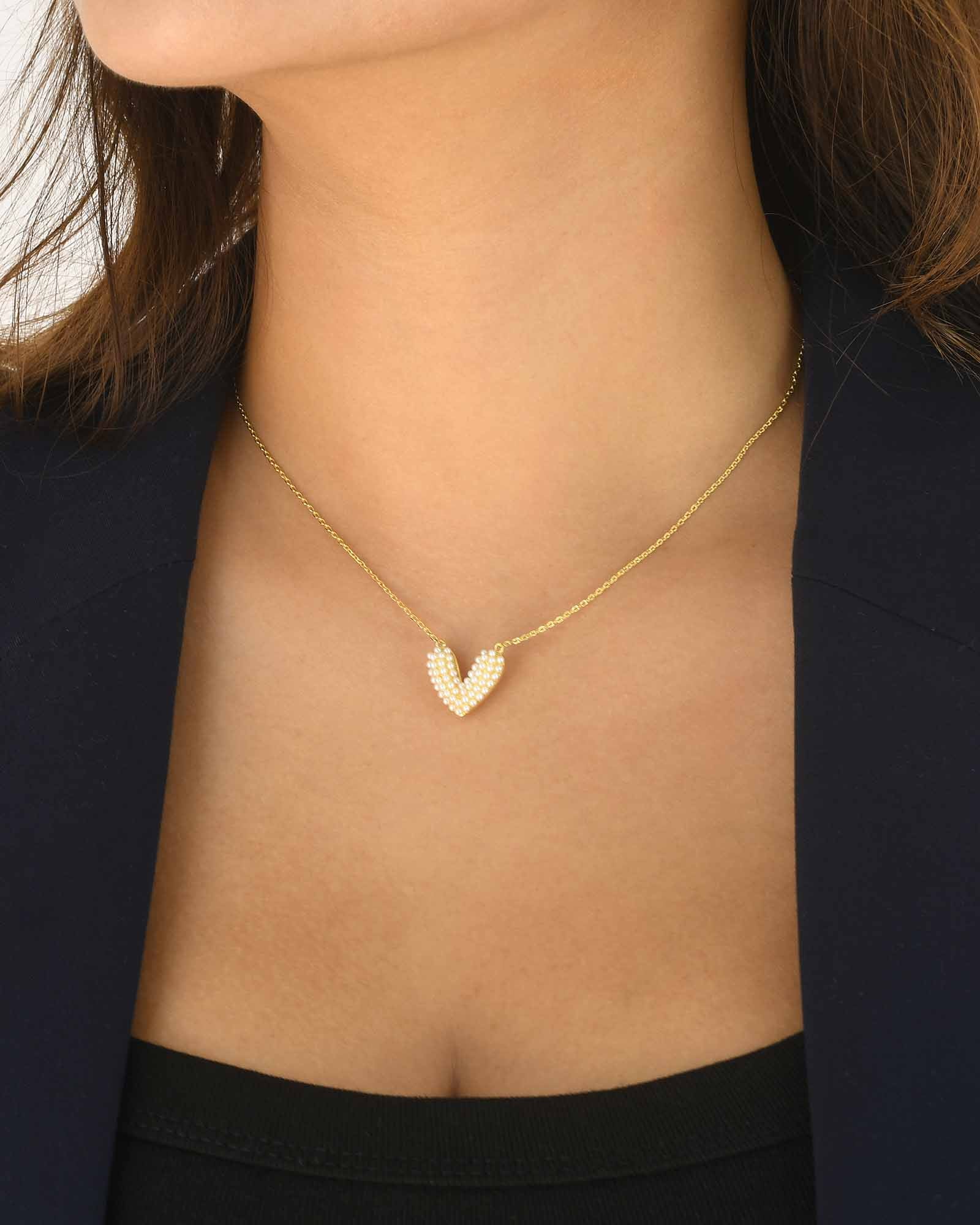 Herz Perle Halskette - 8130000