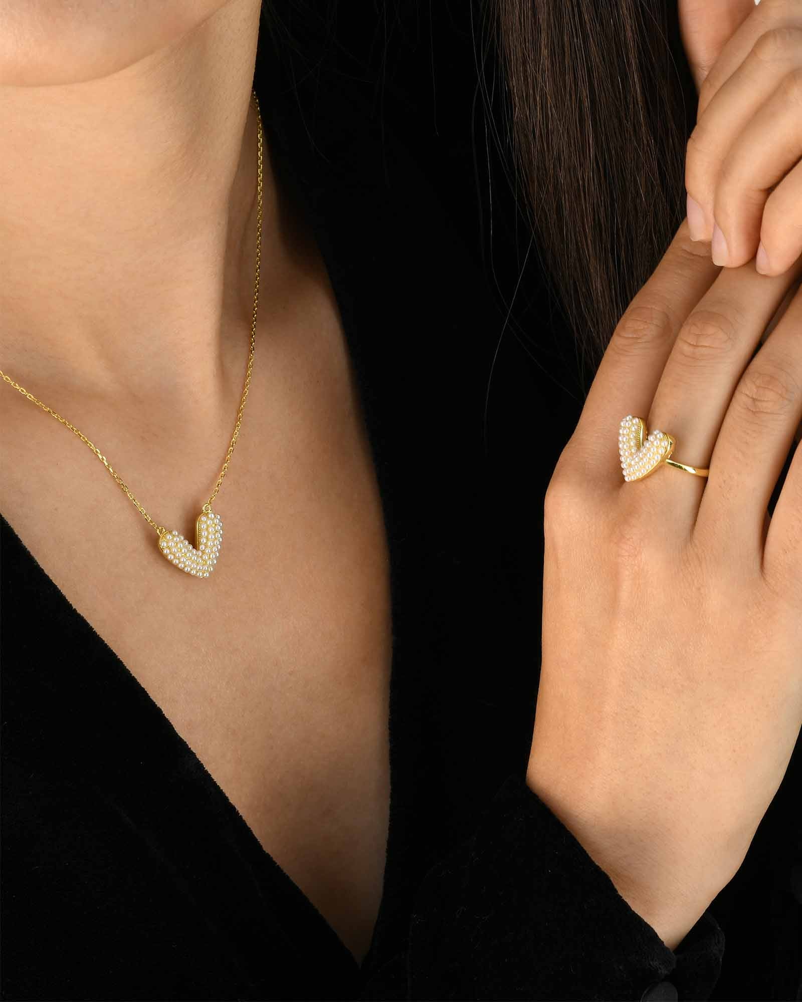 Herz Perle Halskette - 8130000