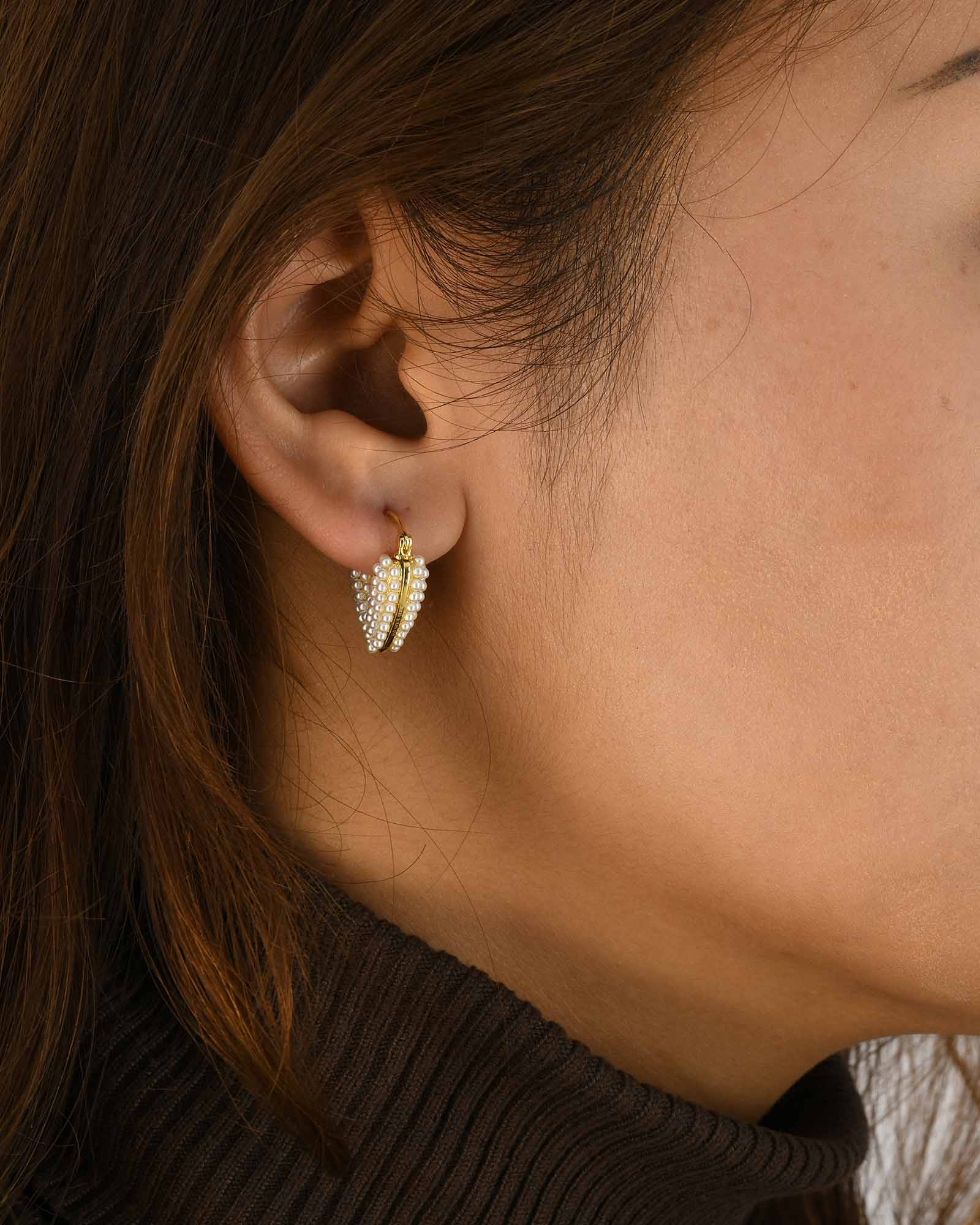 Herz Perle Ohrringe - 8140000