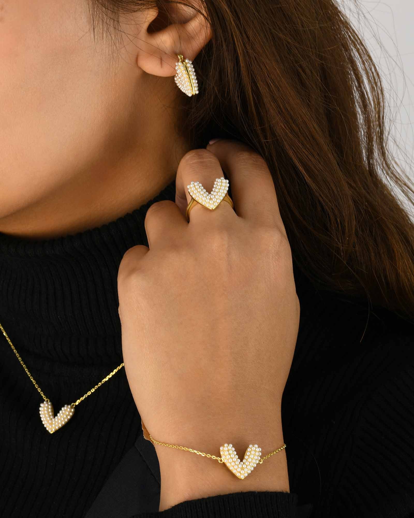 Herz Perle Ringe - 8110000