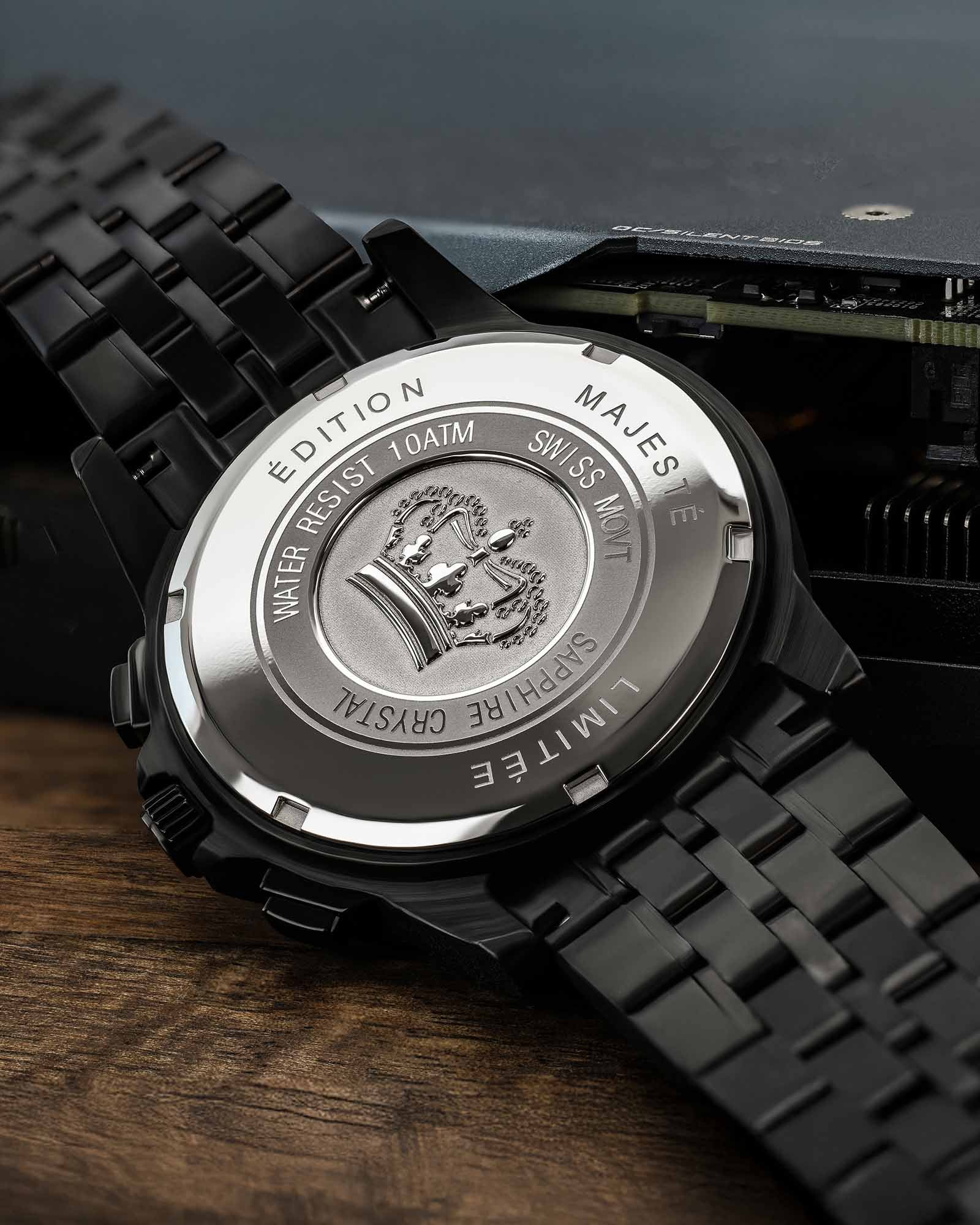 Majesté Frosted Iced Out 1181 Midnight Blue - 43mm