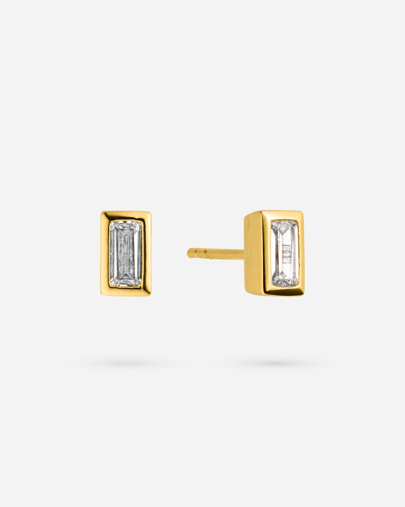 Bicolore Baguette Ohrring - 8240300