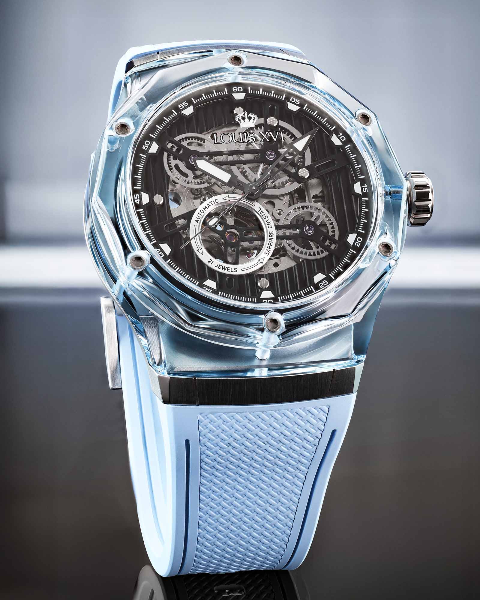 La Lumière Glas Automatik Ref. 3823 – Baby Blue