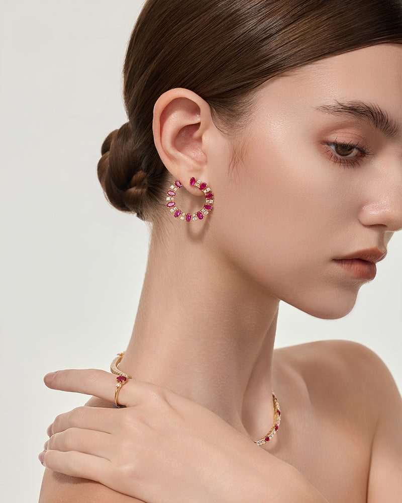 Royale Rubis Ohrring - 8340000
