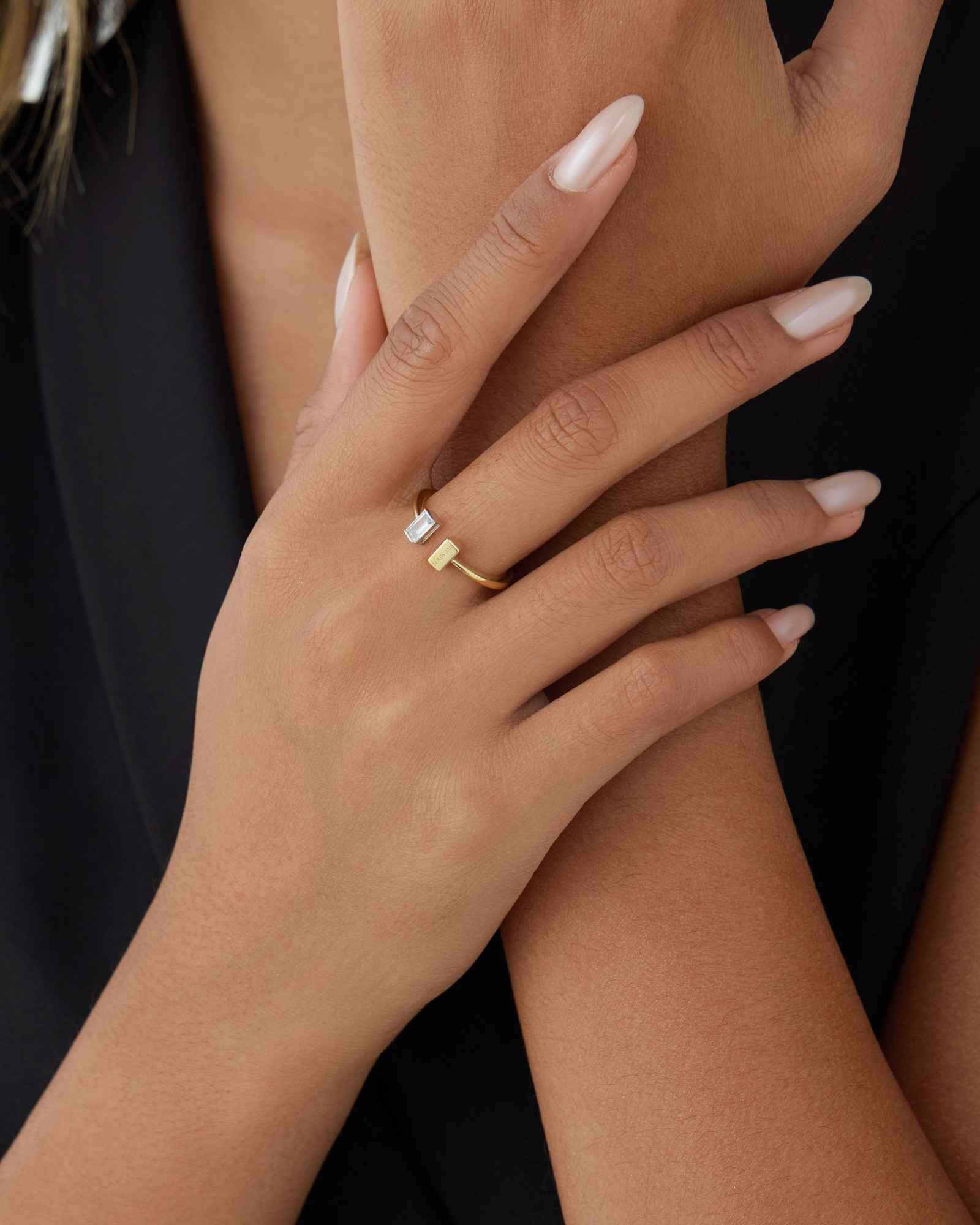 Bicolore Baguette Ring - 8214000