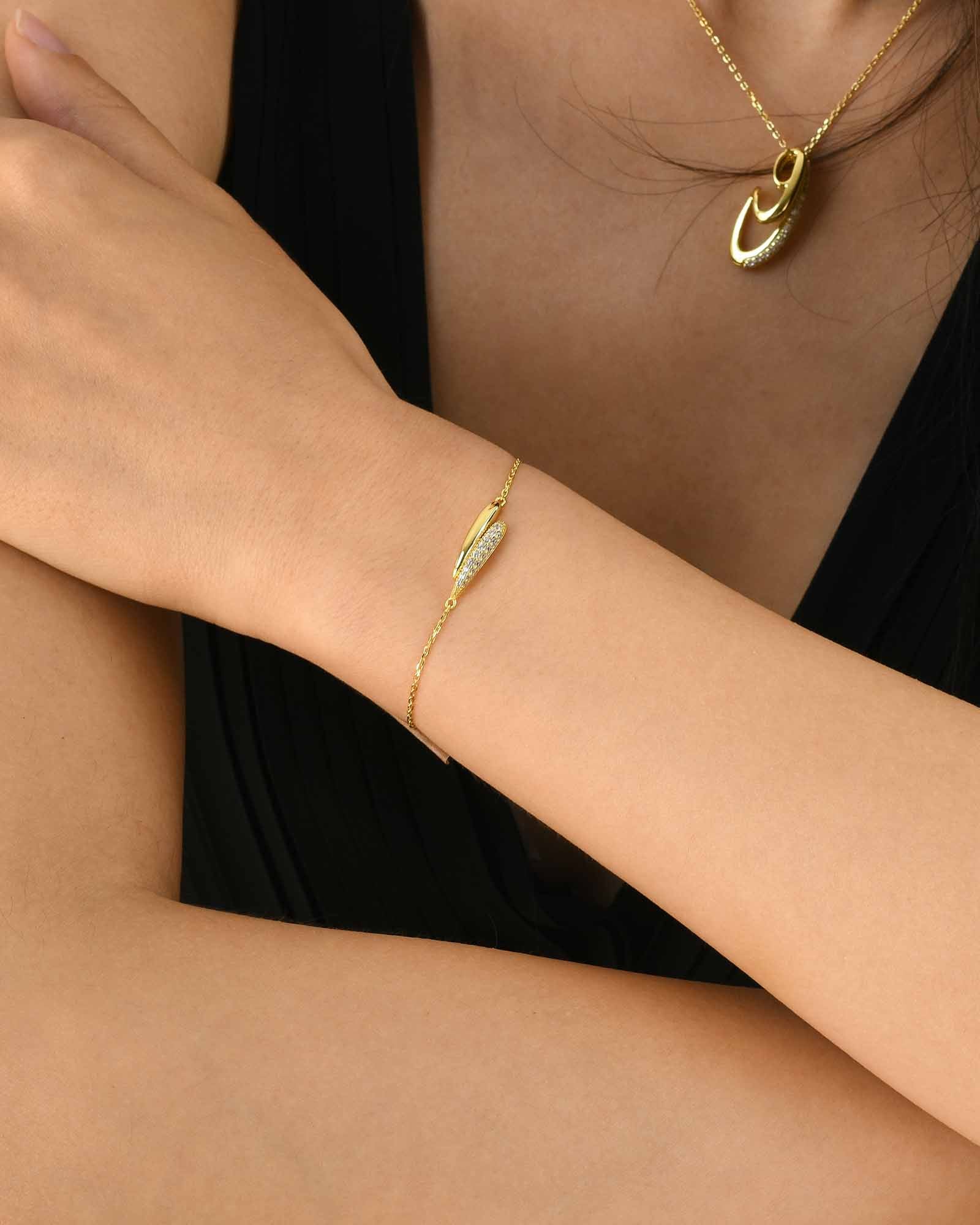 Gouttes Allongées Armband - 8220300