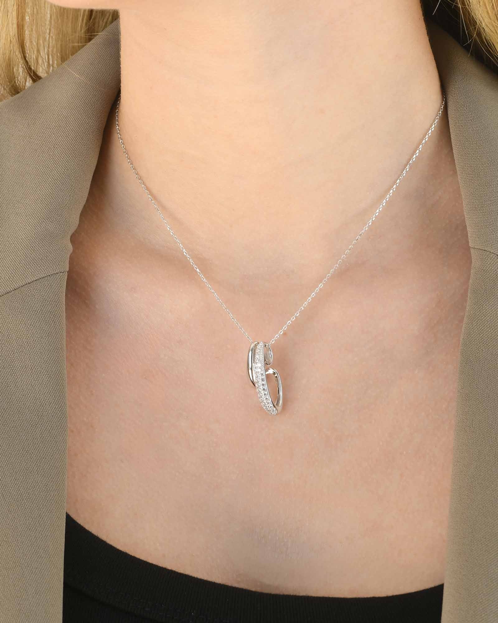Gouttes Allongées Halskette - 8232100