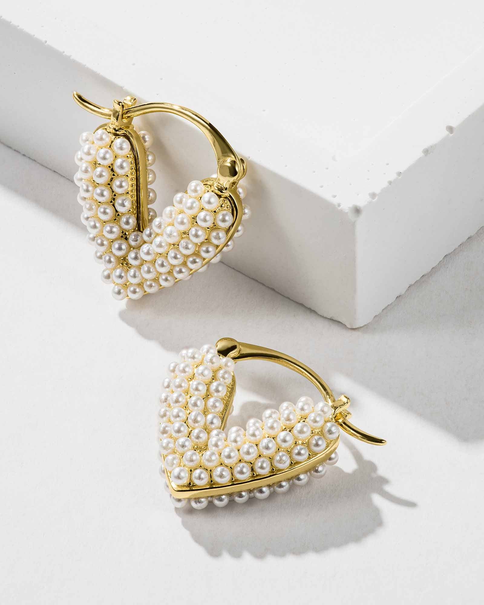 Herz Perle Ohrringe - 8140000