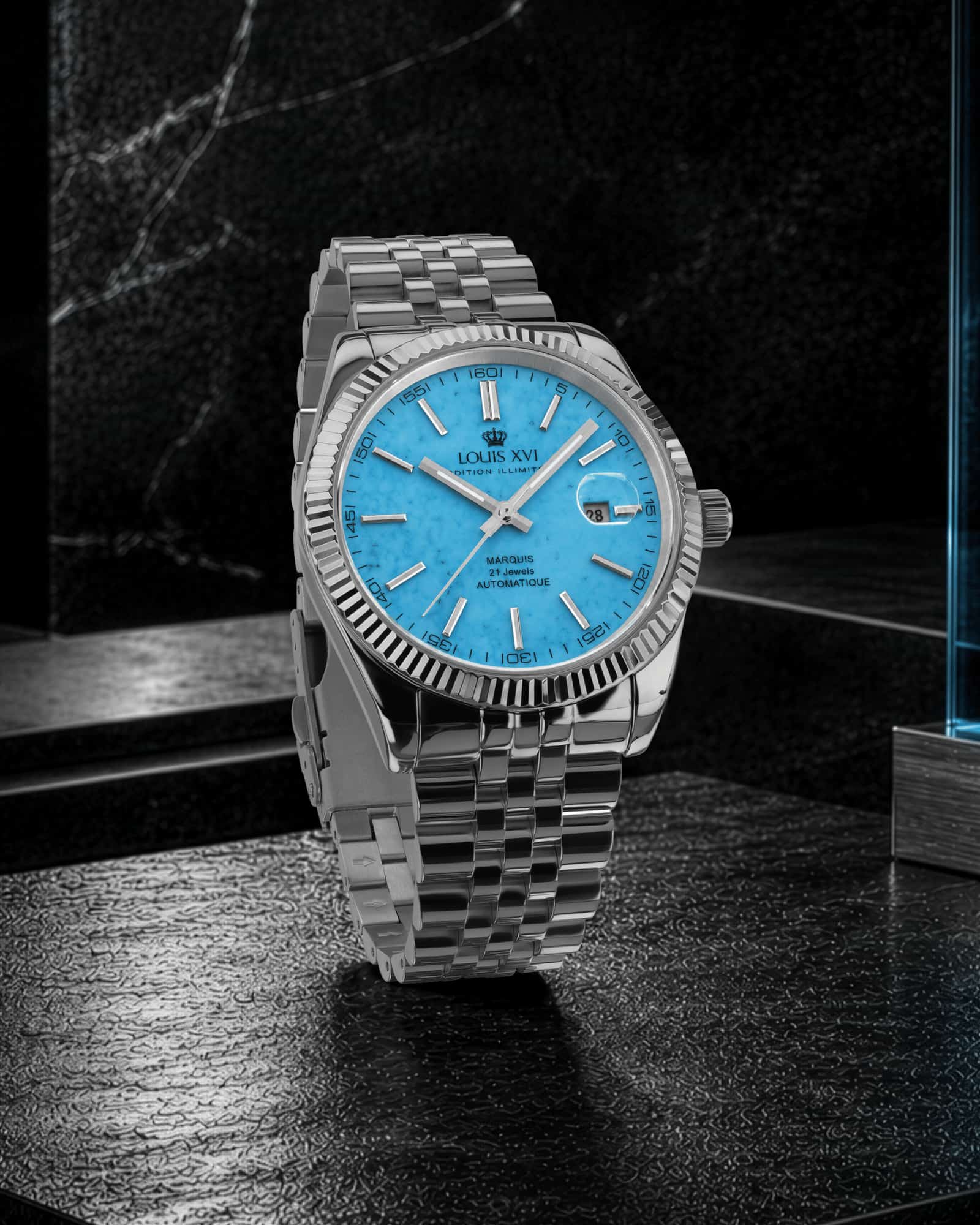 Marquis 3089 Automatik Silber / Türkis