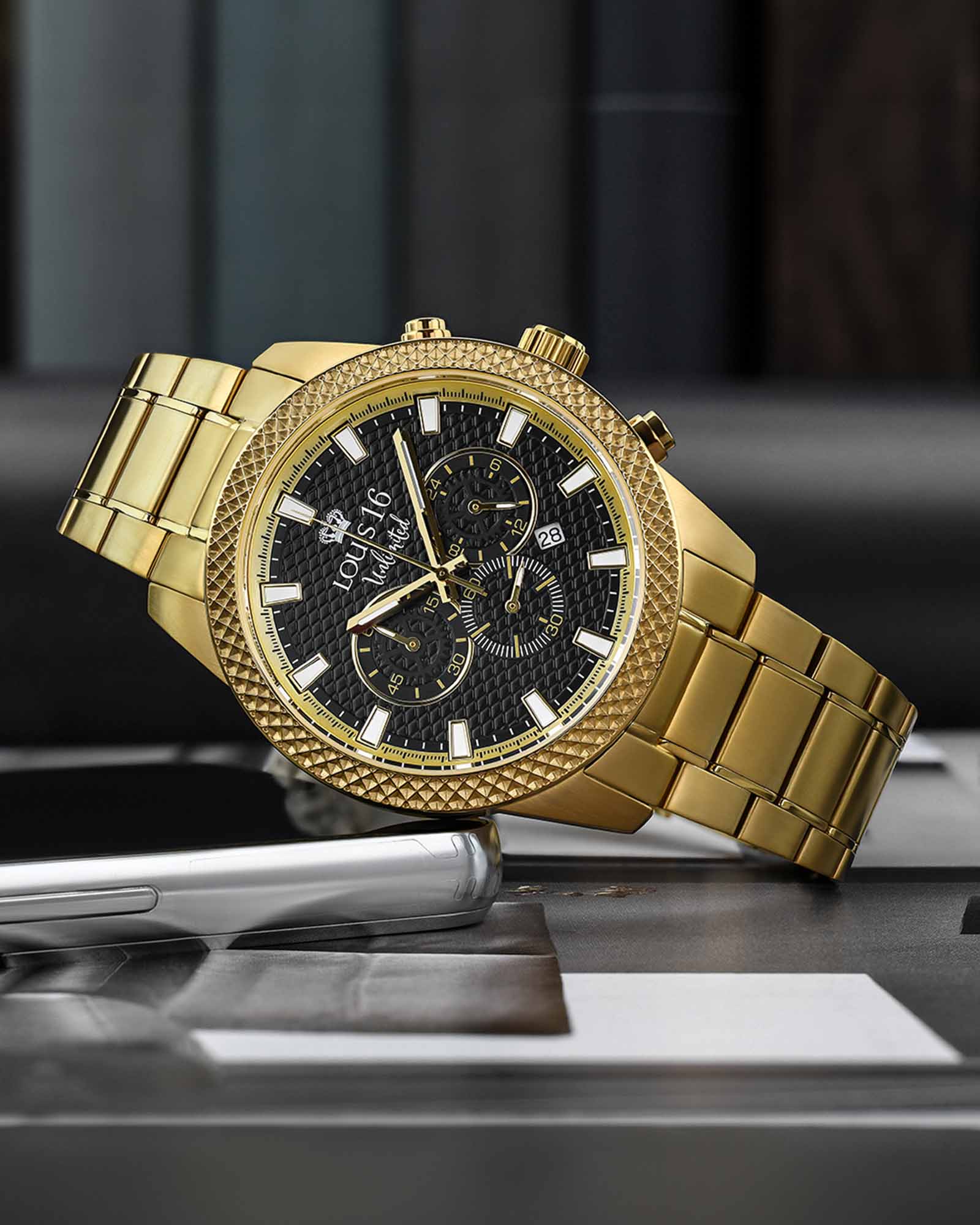 Mirage 3300 Chronograph Gold