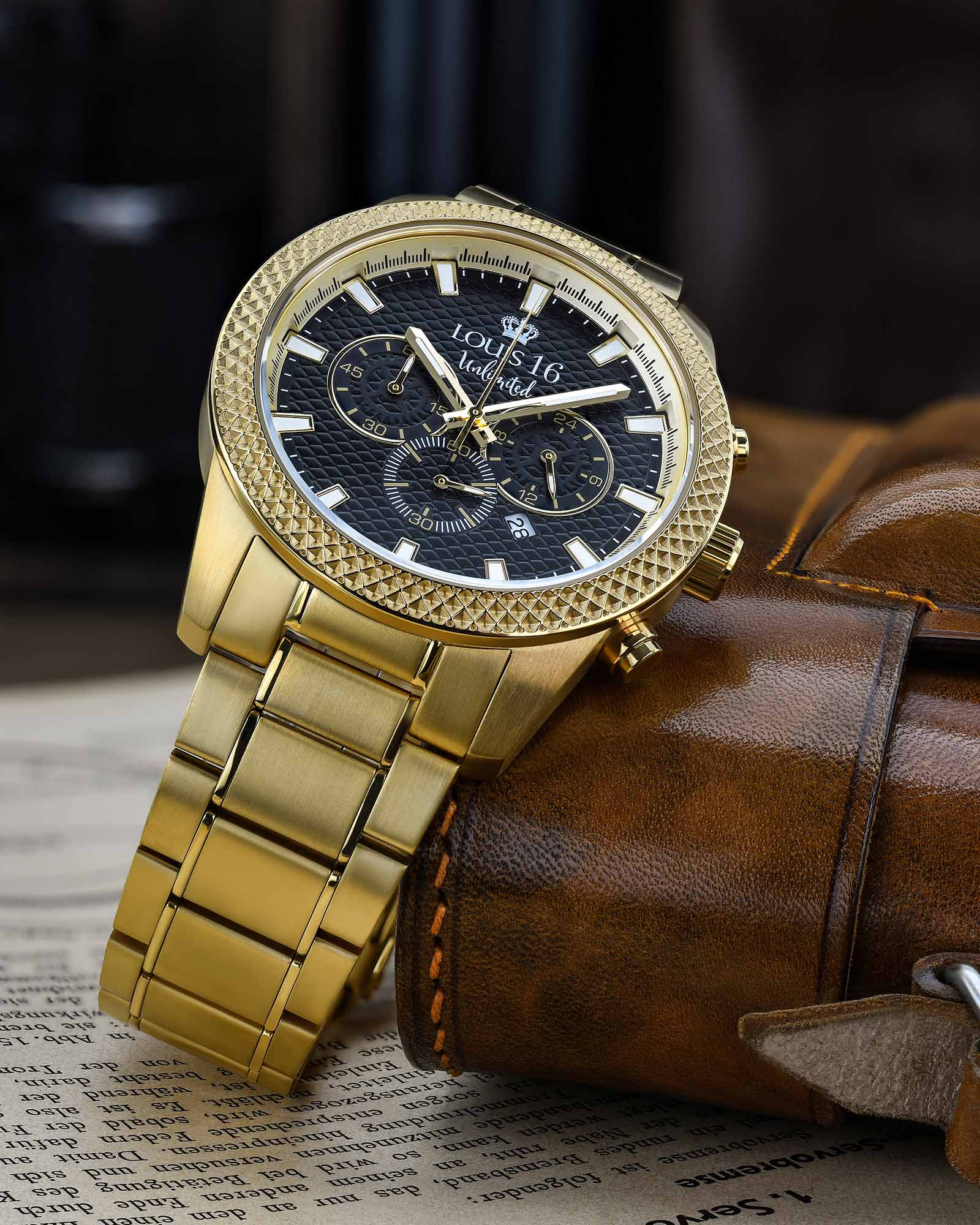 Mirage 3300 Chronograph Gold